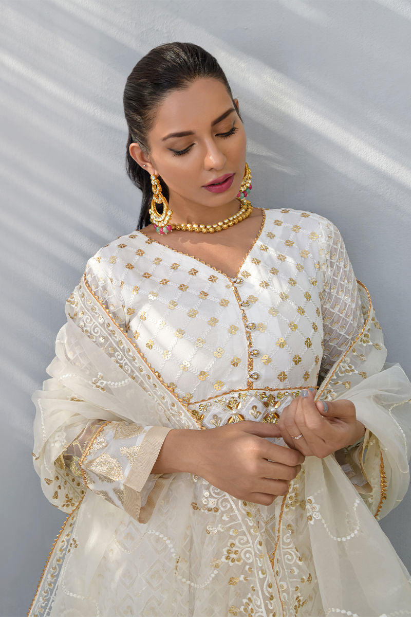 Fatima Khan | Luxury Pret 24 | LOTUS WHITE by Fatima Khan - Designer Dress - Type: Luxury - Available at Libayah - 100% Original