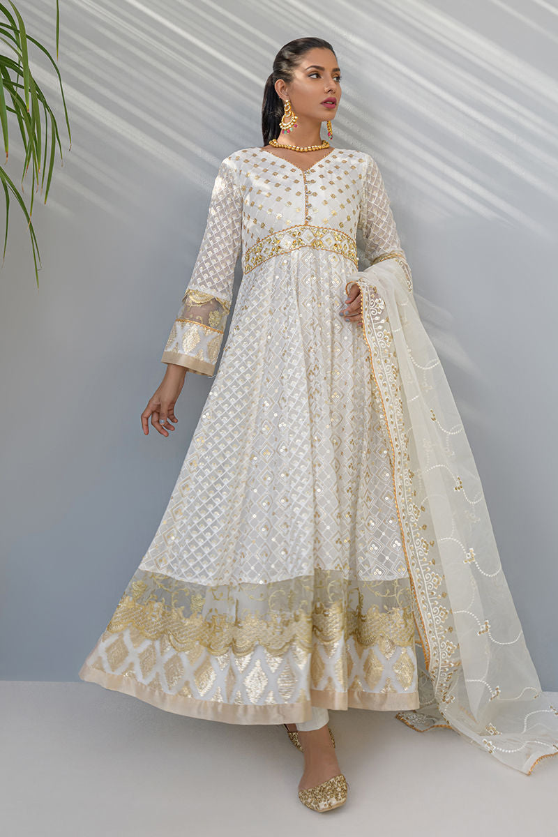 Fatima Khan | Luxury Pret 24 | LOTUS WHITE by Fatima Khan - Designer Dress - Type: Luxury - Available at Libayah - 100% Original