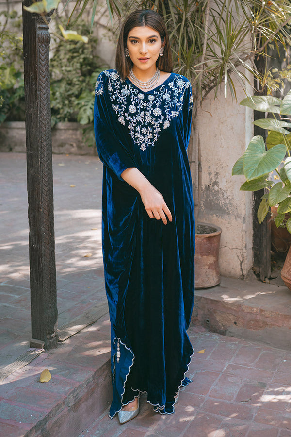 Ansab Jahangir | Bow Velvet Edit | ANTIQUE by Ansab Jahangir - Designer Dress - Type: Ladies Clothes - Available at Libayah - 100% Original