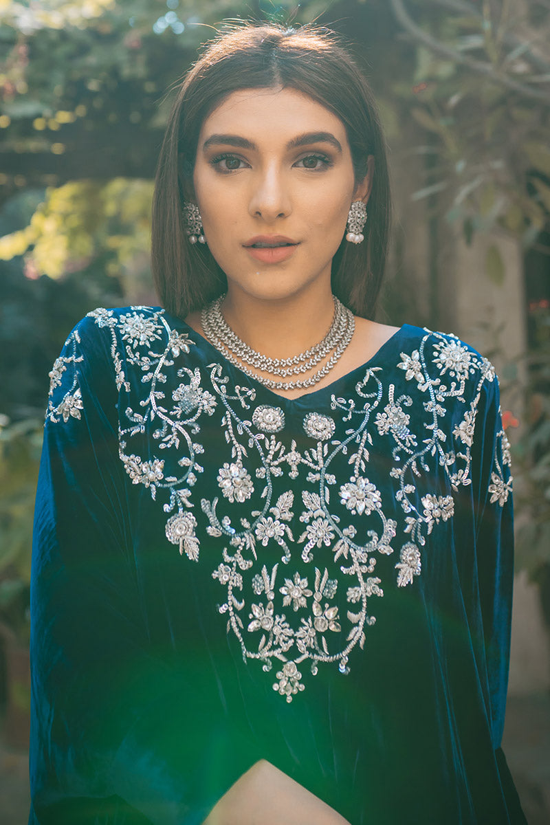 Ansab Jahangir | Bow Velvet Edit | ANTIQUE by Ansab Jahangir - Designer Dress - Type: Ladies Clothes - Available at Libayah - 100% Original