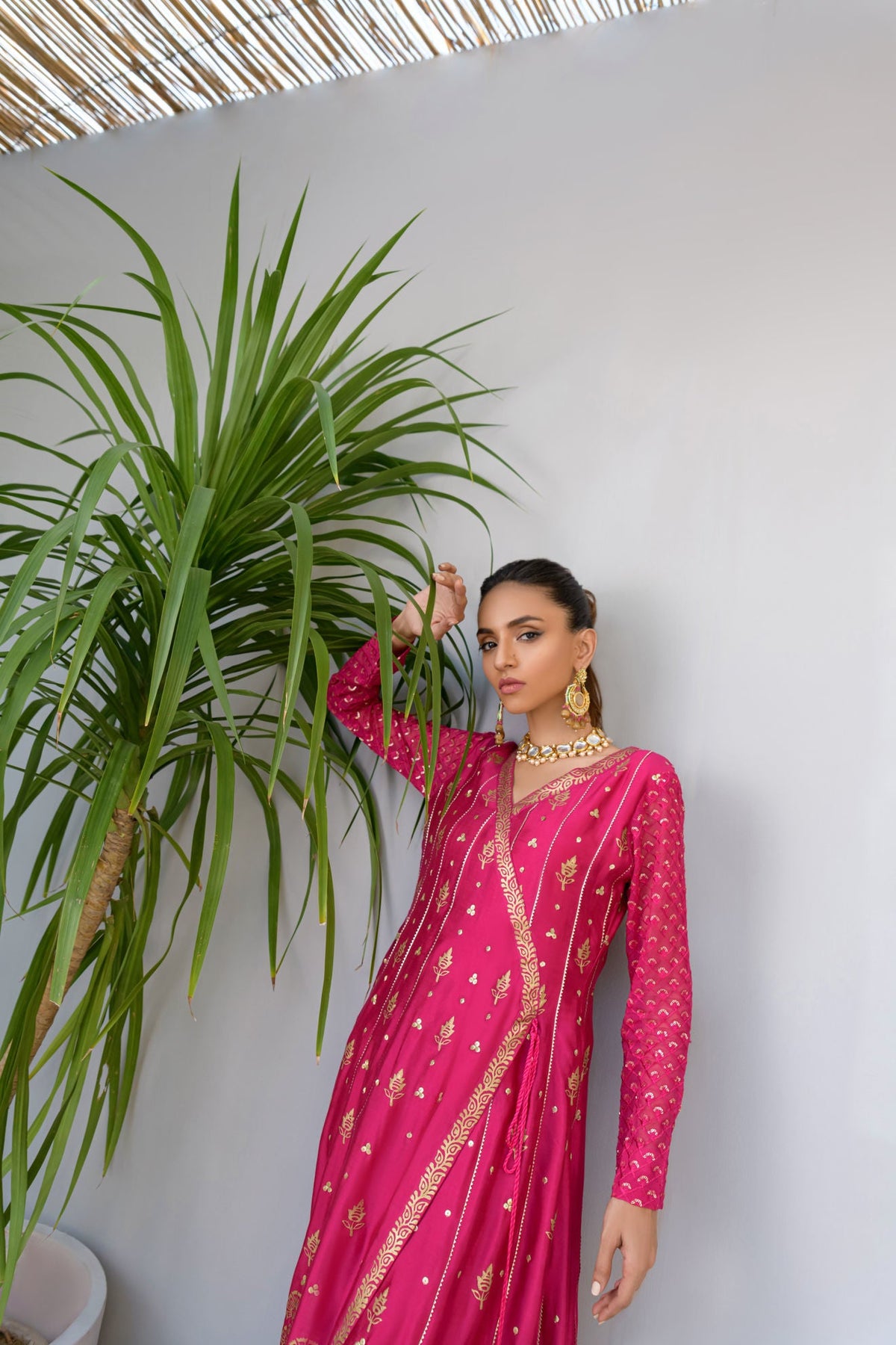 Fatima Khan | Luxury Pret 24 | SHIMMERY FUCHSIA by Fatima Khan - Designer Dress - Type: Luxury - Available at Libayah - 100% Original