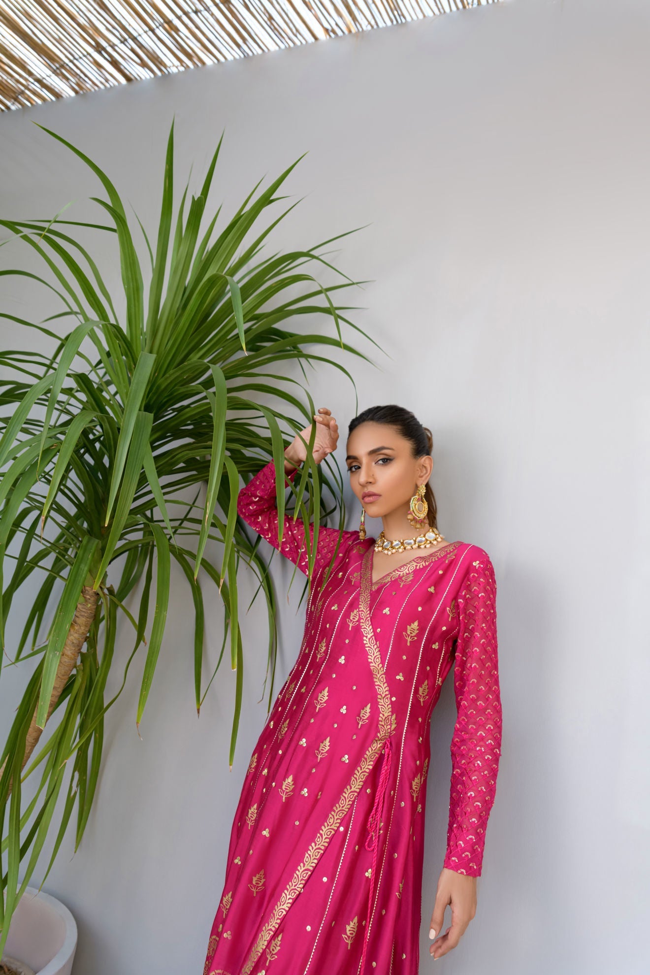 Fatima Khan | Luxury Pret 24 | SHIMMERY FUCHSIA by Fatima Khan - Designer Dress - Type: Luxury - Available at Libayah - 100% Original