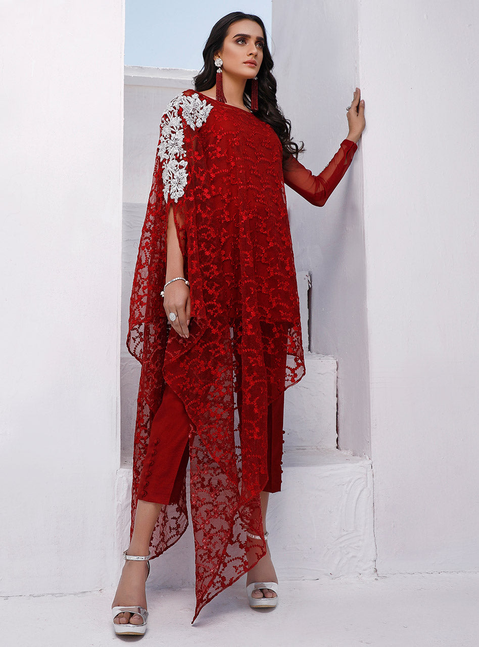 Zainab Chottani | Luxury Pret | MERLOT ADDICTION by Zainab Chottani - Designer Dress - Type: Ladies Clothes - Available at Libayah - 100% Original