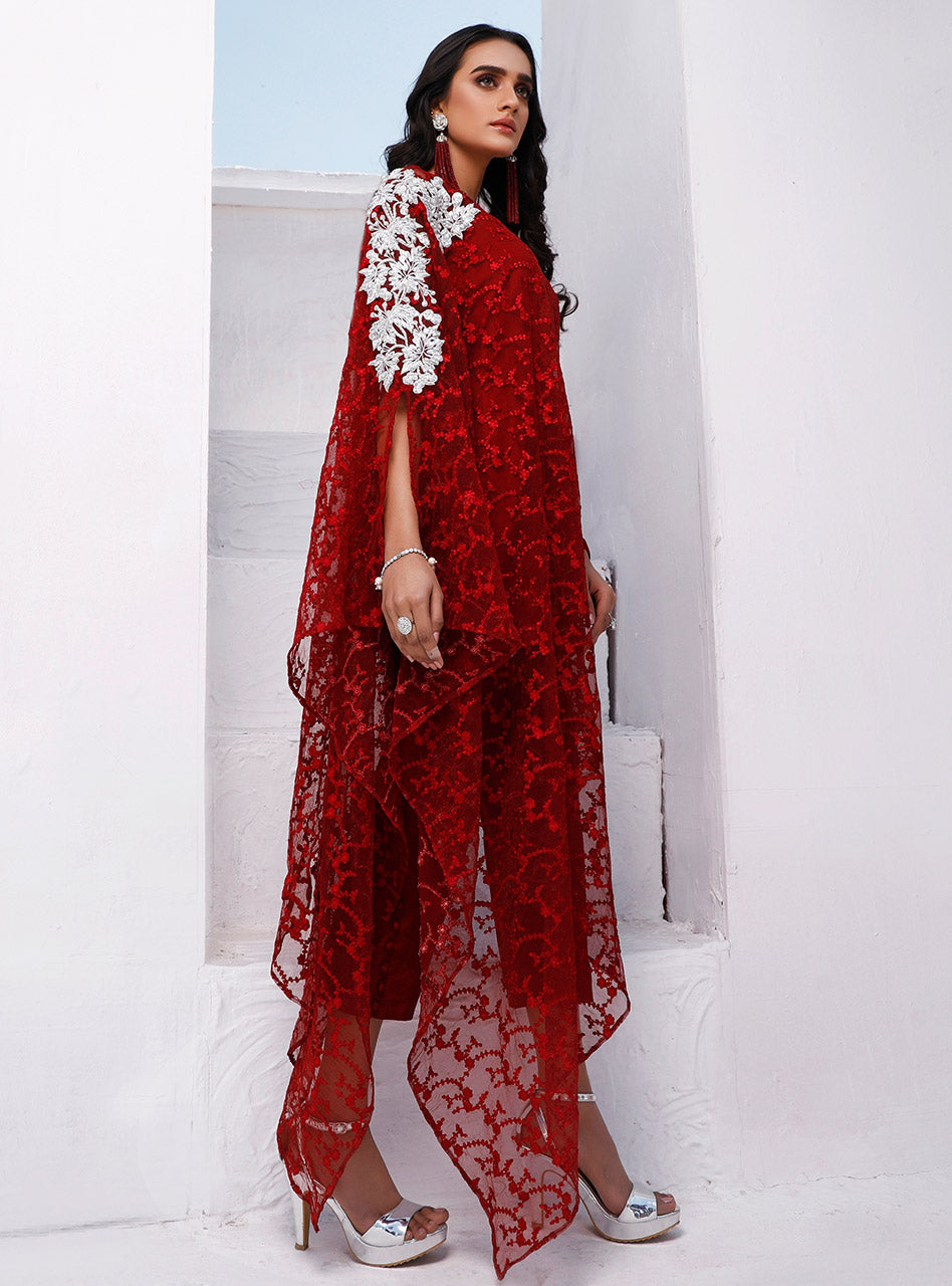 Zainab Chottani | Luxury Pret | MERLOT ADDICTION by Zainab Chottani - Designer Dress - Type: Ladies Clothes - Available at Libayah - 100% Original