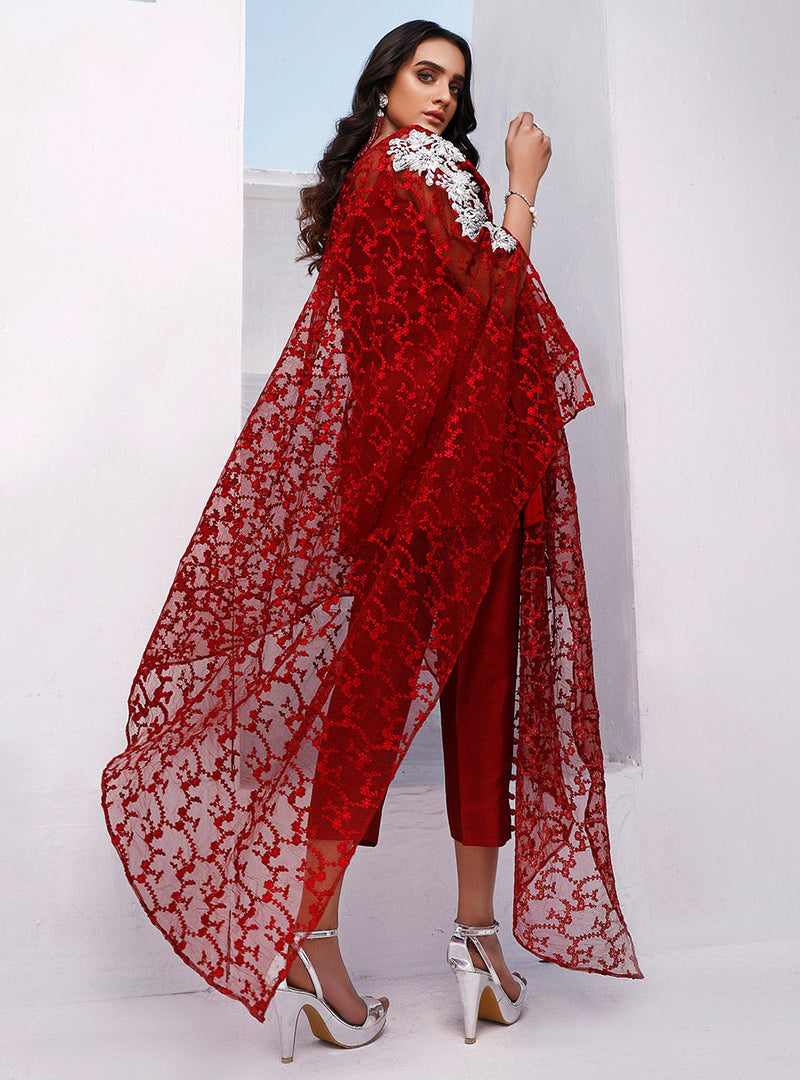 Zainab Chottani | Luxury Pret | MERLOT ADDICTION by Zainab Chottani - Designer Dress - Type: Ladies Clothes - Available at Libayah - 100% Original