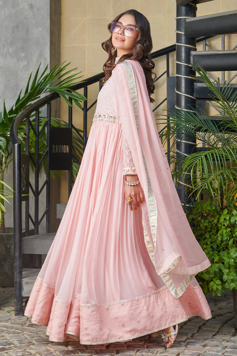 Fatima Khan | Best Sellers 24 | ILLUSION PINK by Fatima Khan - Designer Dress - Type: Luxury - Available at Libayah - 100% Original