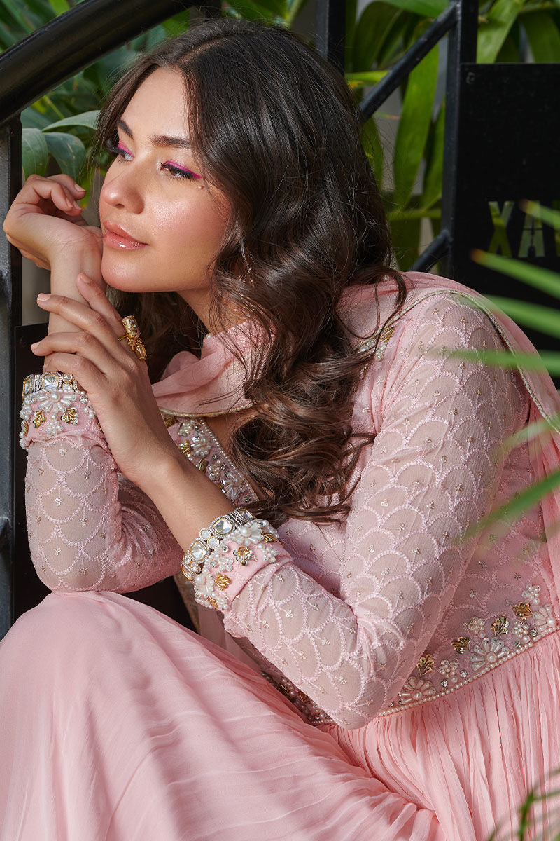 Fatima Khan | Best Sellers 24 | ILLUSION PINK by Fatima Khan - Designer Dress - Type: Luxury - Available at Libayah - 100% Original