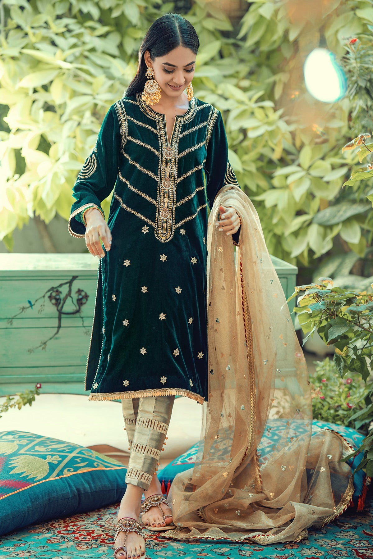Annus Abrar | Semi Formals | AFSHAN-MERALD by Annus Abrar - Designer Dress - Type: Ladies Clothes - Available at Libayah - 100% Original