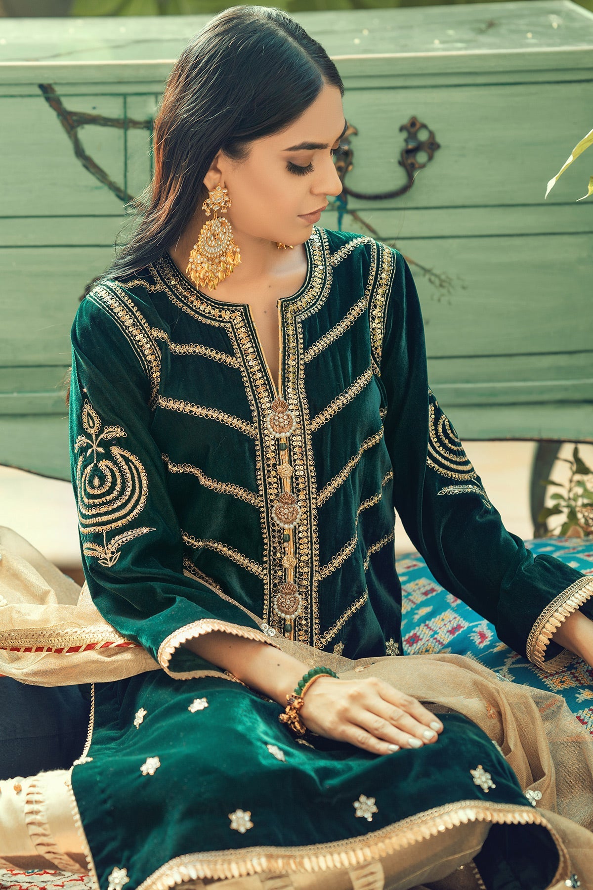 Annus Abrar | Semi Formals | AFSHAN-MERALD by Annus Abrar - Designer Dress - Type: Ladies Clothes - Available at Libayah - 100% Original