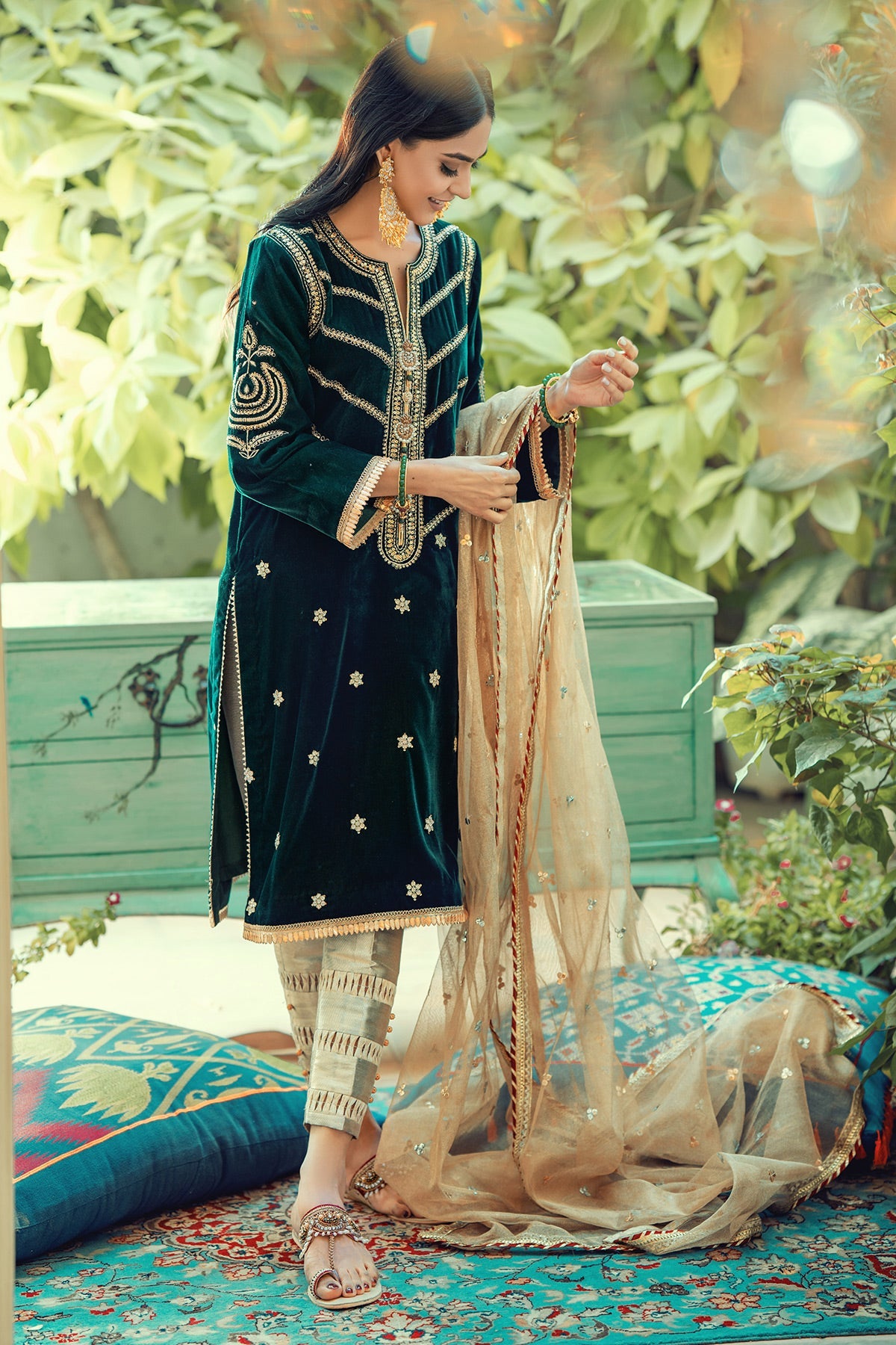 Annus Abrar | Semi Formals | AFSHAN-MERALD by Annus Abrar - Designer Dress - Type: Ladies Clothes - Available at Libayah - 100% Original