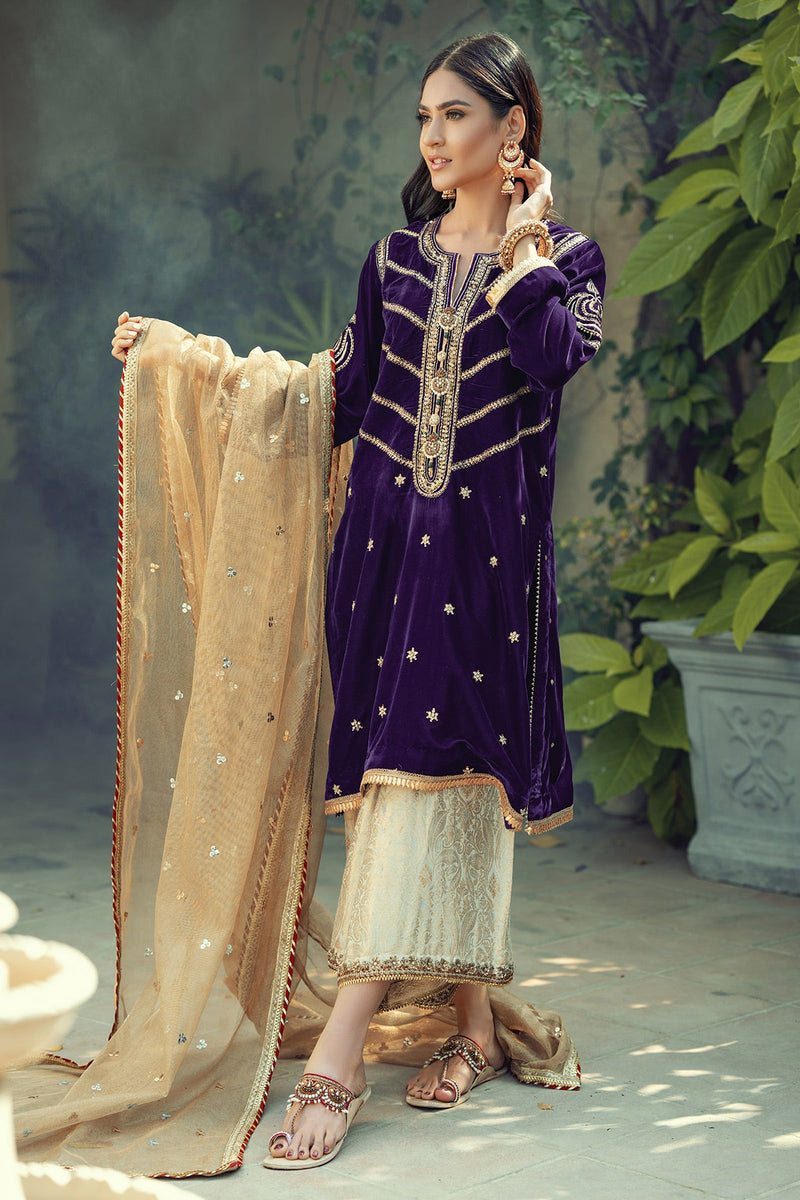Annus Abrar | Semi Formals | AFSHAN AMETHYST by Annus Abrar - Designer Dress - Type: Ladies Clothes - Available at Libayah - 100% Original