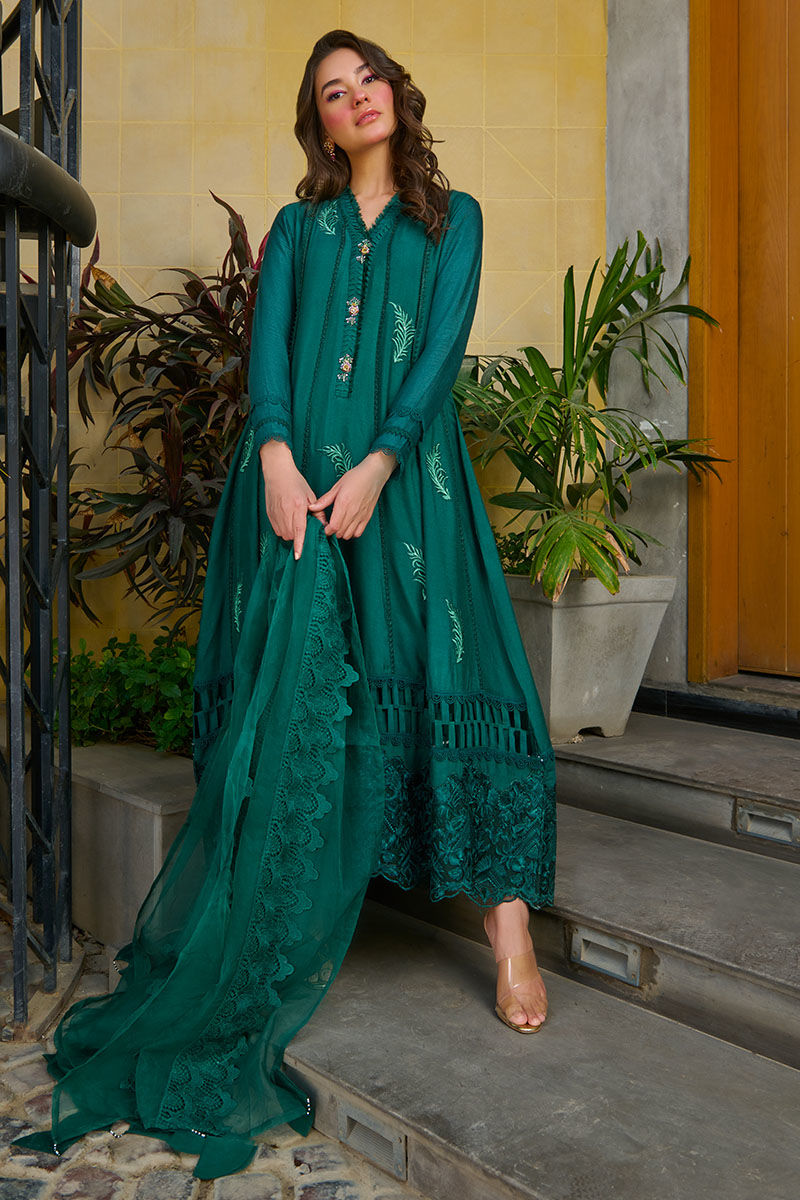 Fatima Khan | Best Sellers 24 | LUSH GREEN by Fatima Khan - Designer Dress - Type: Luxury - Available at Libayah - 100% Original