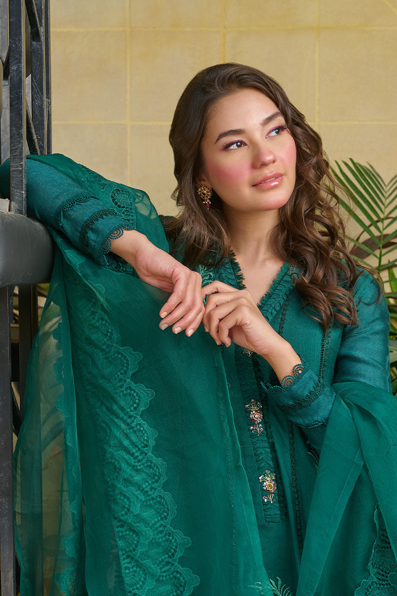 Fatima Khan | Best Sellers 24 | LUSH GREEN by Fatima Khan - Designer Dress - Type: Luxury - Available at Libayah - 100% Original