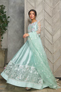 Fatima Khan | Best Sellers 24 | OPAL AQUA KALIDAR by Fatima Khan - Designer Dress - Type: Luxury - Available at Libayah - 100% Original