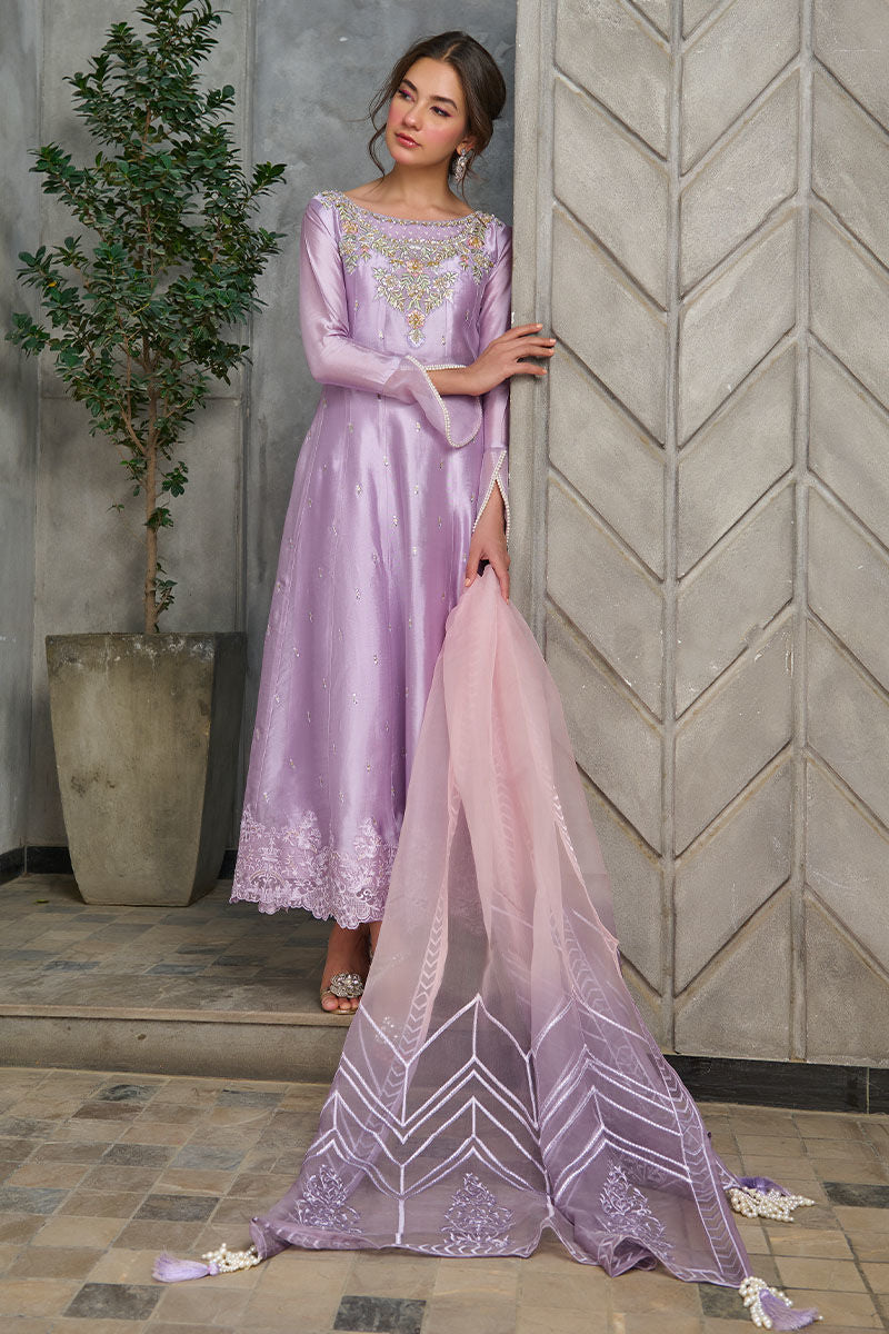 Fatima Khan | Best Sellers 24 | MISTY LILAC KALIDAR by Fatima Khan - Designer Dress - Type: Luxury - Available at Libayah - 100% Original