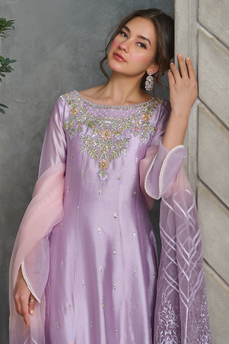 Fatima Khan | Best Sellers 24 | MISTY LILAC KALIDAR by Fatima Khan - Designer Dress - Type: Luxury - Available at Libayah - 100% Original