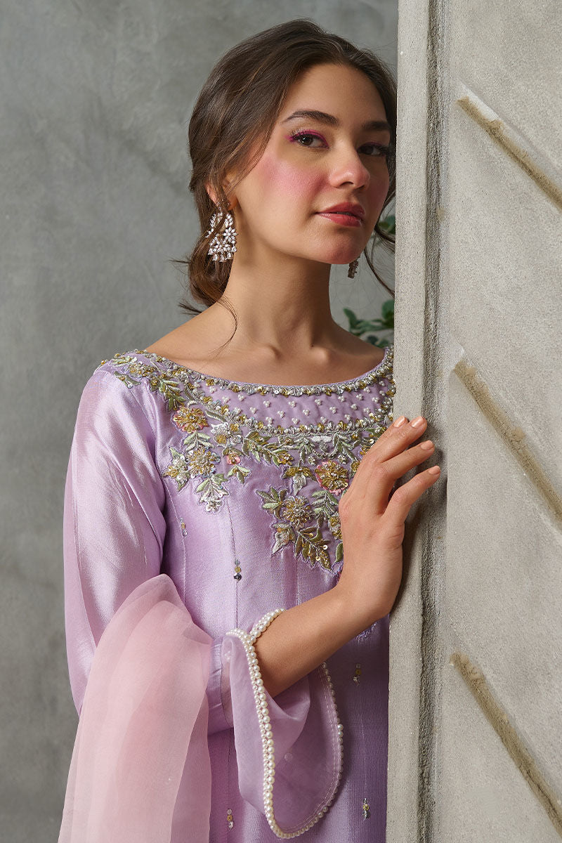 Fatima Khan | Best Sellers 24 | MISTY LILAC KALIDAR by Fatima Khan - Designer Dress - Type: Luxury - Available at Libayah - 100% Original