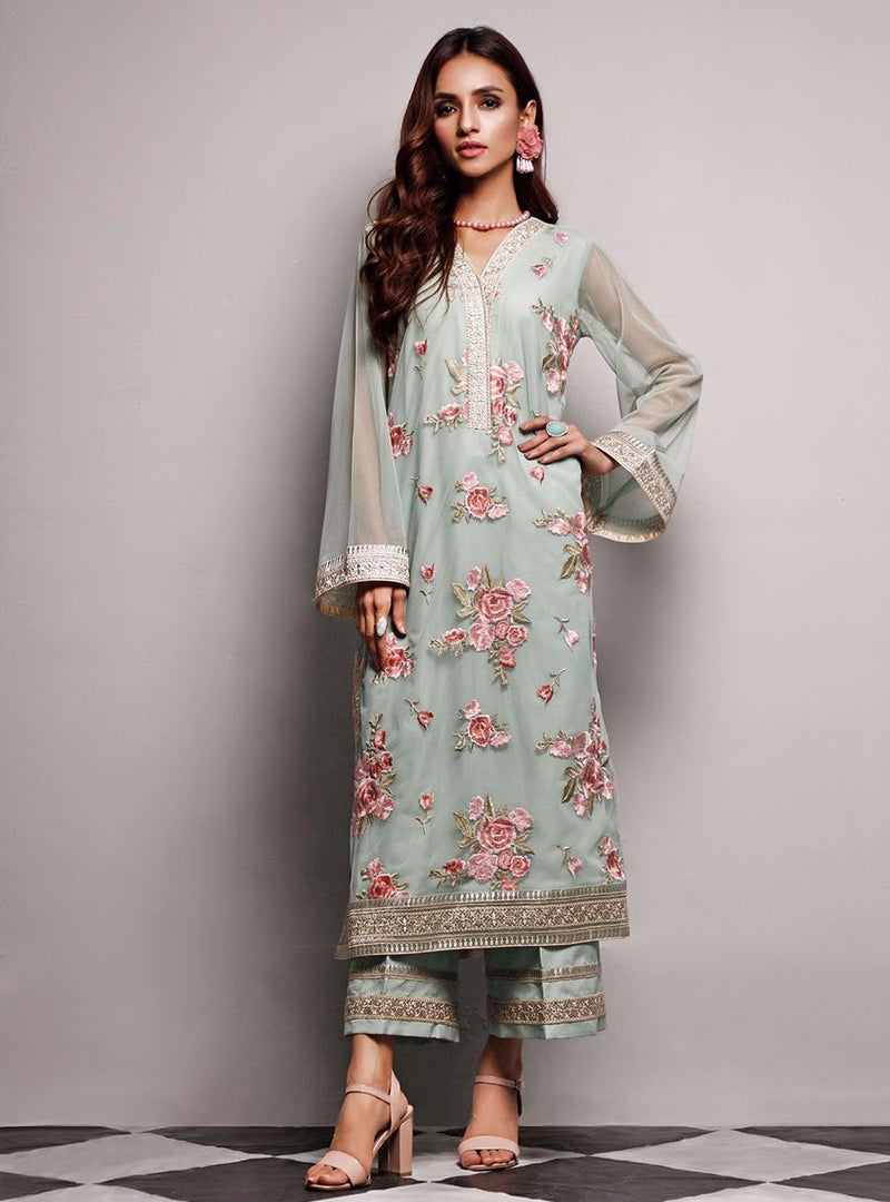 Zainab Chottani | Luxury Pret | CHRYSOLITE ROSE by Zainab Chottani - Designer Dress - Type: Ladies Clothes - Available at Libayah - 100% Original