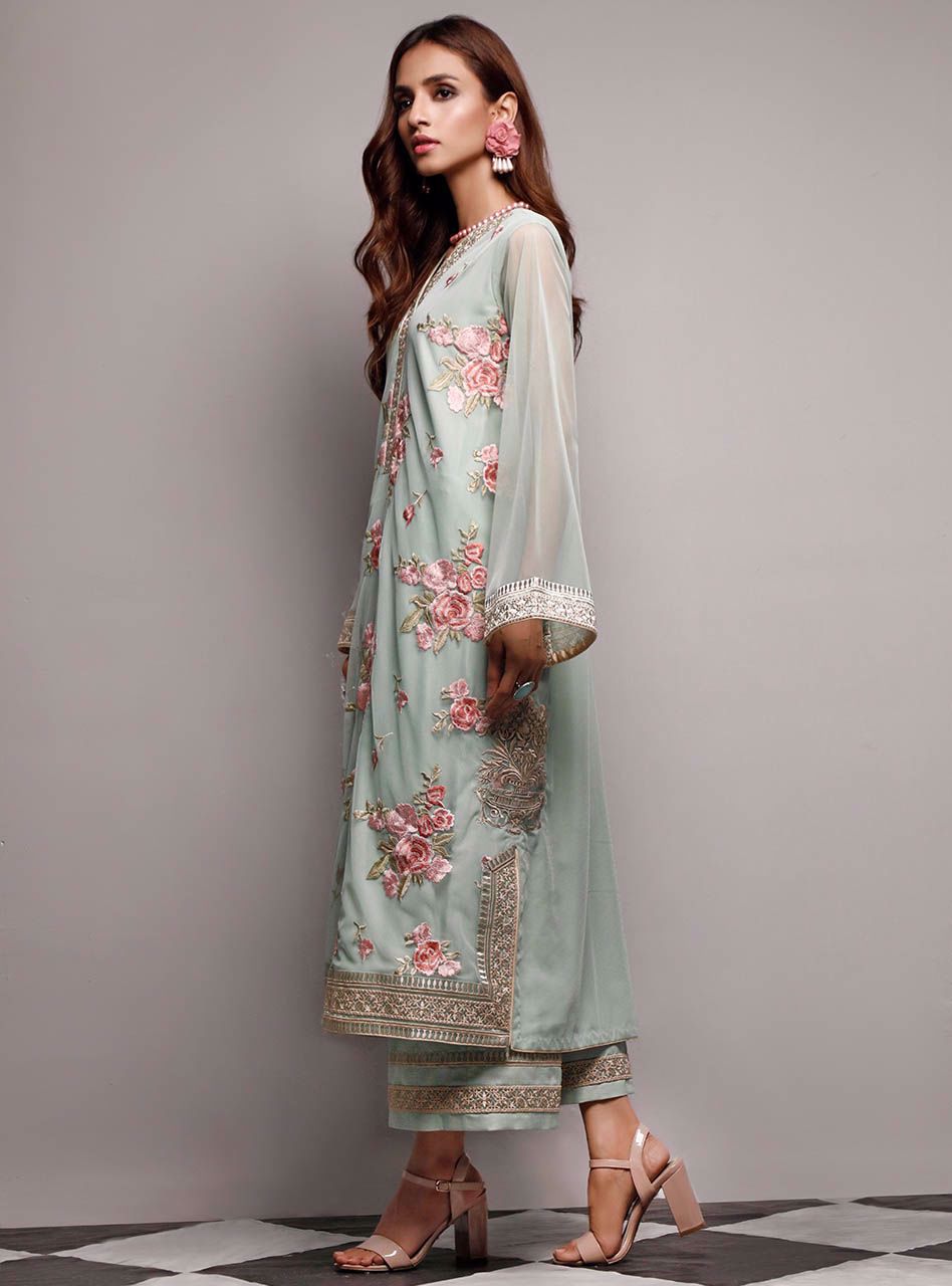 Zainab Chottani | Luxury Pret | CHRYSOLITE ROSE by Zainab Chottani - Designer Dress - Type: Ladies Clothes - Available at Libayah - 100% Original