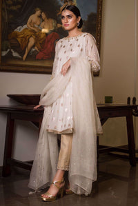 Deepak Perwani | Nazia Eid Edit 26 | Regal white (KTD3154) by Deepak Perwani - Designer Dress  - Type : Ladies Clothes - Available at Libayah - 100% Original 