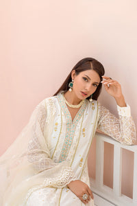 Fatima Khan | Best Sellers 24 | DOVE WHITE GOLD by Fatima Khan - Designer Dress - Type: Luxury - Available at Libayah - 100% Original