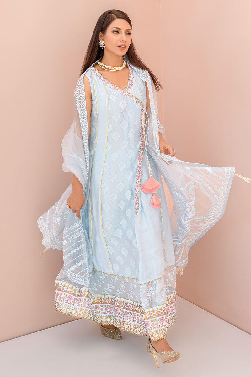 Fatima Khan | Best Sellers 24 | TEAPOT BLUE by Fatima Khan - Designer Dress - Type: Luxury - Available at Libayah - 100% Original