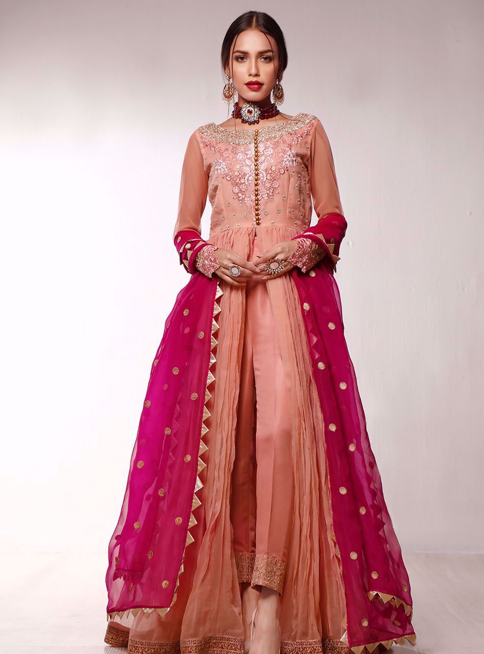 Zainab Chottani | Semi Formals | NAZAKAT by Zainab Chottani - Designer Dress - Type: Ladies Clothes - Available at Libayah - 100% Original