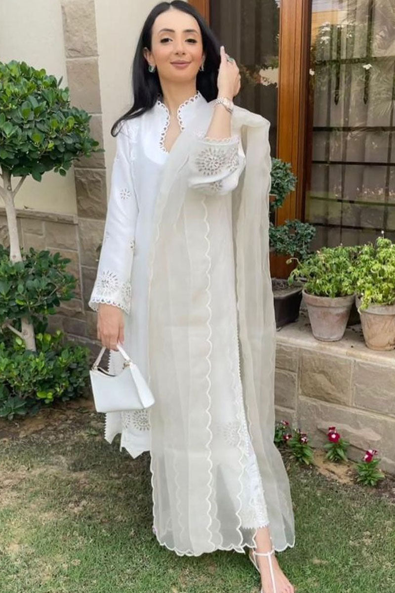 Ansab Jahangir | Luxury Silk Pret | WHITE DESIRES by Ansab Jahangir - Designer Dress - Type: Ladies Clothes - Available at Libayah - 100% Original