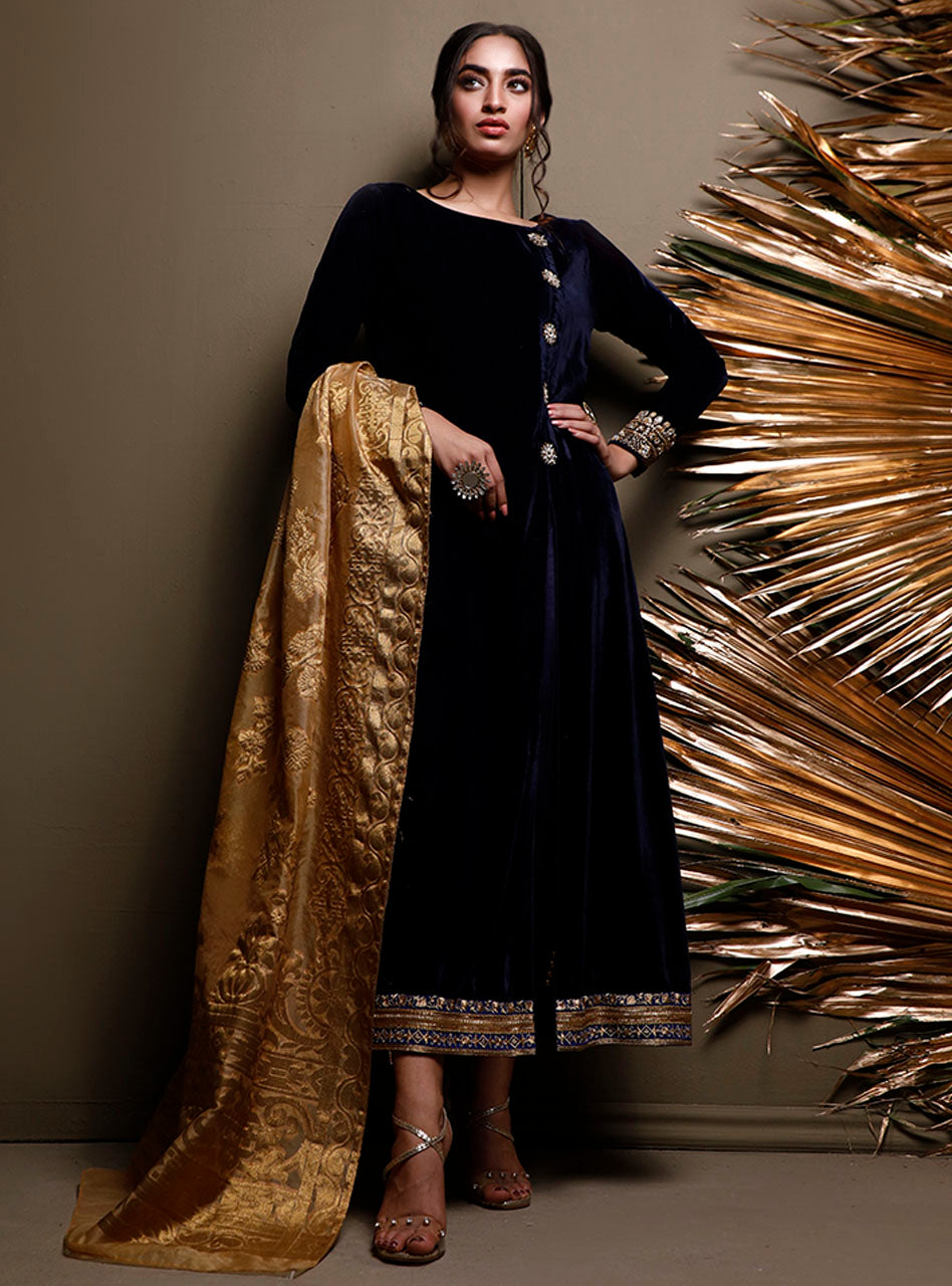 Zainab Chottani | Luxury Pret | MIDNIGHT GEODE by Zainab Chottani - Designer Dress - Type: Ladies Clothes - Available at Libayah - 100% Original