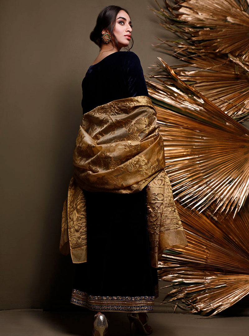 Zainab Chottani | Luxury Pret | MIDNIGHT GEODE by Zainab Chottani - Designer Dress - Type: Ladies Clothes - Available at Libayah - 100% Original