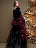 Zainab Chottani | Semi Formals | BLACKOUT BURGUNDY by Zainab Chottani - Designer Dress - Type: Ladies Clothes - Available at Libayah - 100% Original