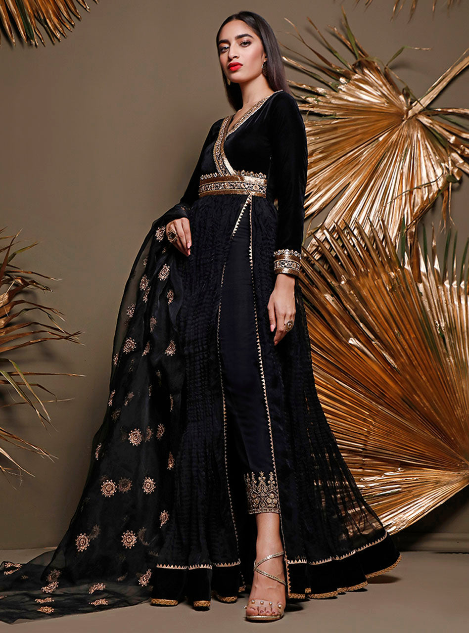 Zainab Chottani | Luxury Pret | EBONY TOPAZ by Zainab Chottani - Designer Dress - Type: Ladies Clothes - Available at Libayah - 100% Original