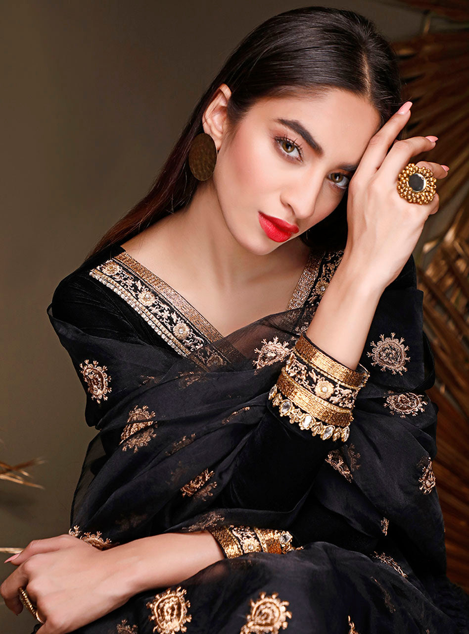 Zainab Chottani | Luxury Pret | EBONY TOPAZ by Zainab Chottani - Designer Dress - Type: Ladies Clothes - Available at Libayah - 100% Original