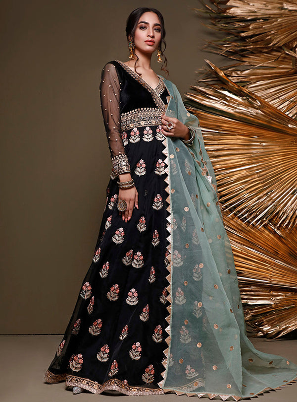 Zainab Chottani | Semi Formals | PERIDOT JET by Zainab Chottani - Designer Dress - Type: Ladies Clothes - Available at Libayah - 100% Original