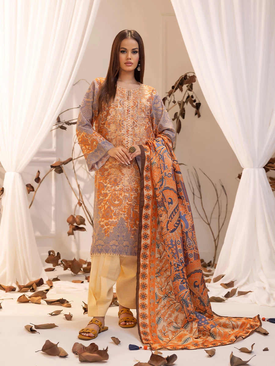 Salitex | Khaddar 24 |  K-02 by Salitex - Designer Dress - Type: Ladies Clothes - Available at Libayah - 100% Original