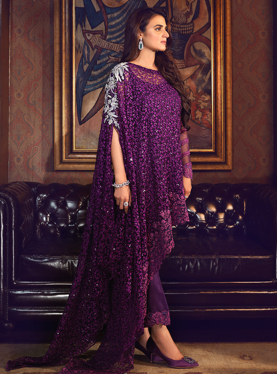 Zainab Chottani | Luxury Pret | ROYALE PURPLE by Zainab Chottani - Designer Dress - Type: Ladies Clothes - Available at Libayah - 100% Original
