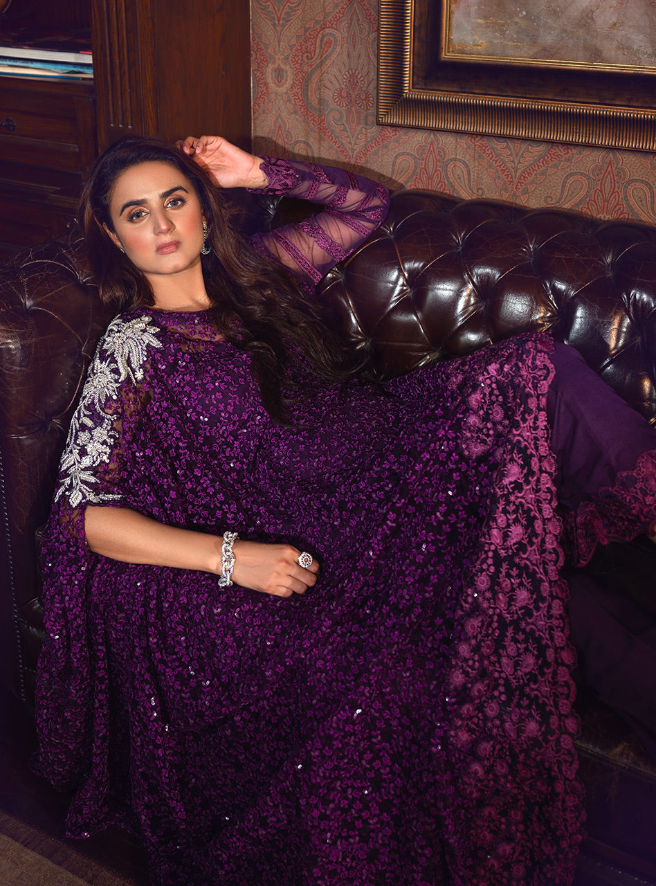 Zainab Chottani | Luxury Pret | ROYALE PURPLE by Zainab Chottani - Designer Dress - Type: Ladies Clothes - Available at Libayah - 100% Original