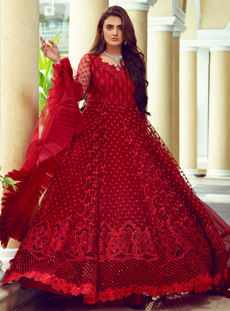 Zainab Chottani | Luxury Pret | SCARLET BLOOM by Zainab Chottani - Designer Dress - Type: Ladies Clothes - Available at Libayah - 100% Original