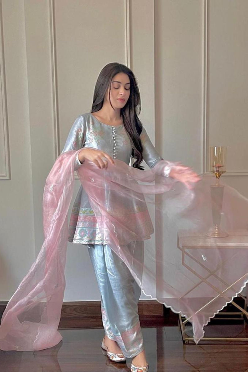 Ansab Jahangir | Luxury Silk Pret | LIANA by Ansab Jahangir - Designer Dress - Type: Ladies Clothes - Available at Libayah - 100% Original