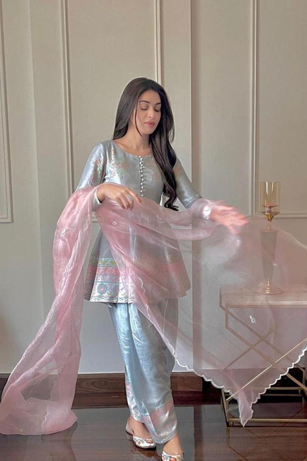 Ansab Jahangir | Luxury Silk Pret | LIANA by Ansab Jahangir - Designer Dress - Type: Ladies Clothes - Available at Libayah - 100% Original