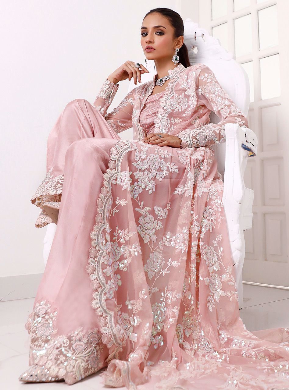 Zainab Chottani | Semi Formals | PINK BLOOM by Zainab Chottani - Designer Dress - Type: Ladies Clothes - Available at Libayah - 100% Original