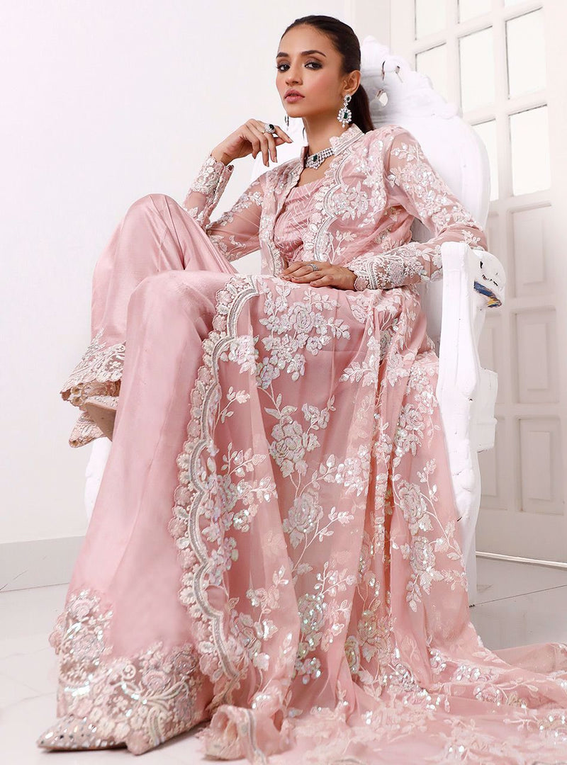 Zainab Chottani | Semi Formals | PINK BLOOM by Zainab Chottani - Designer Dress - Type: Ladies Clothes - Available at Libayah - 100% Original