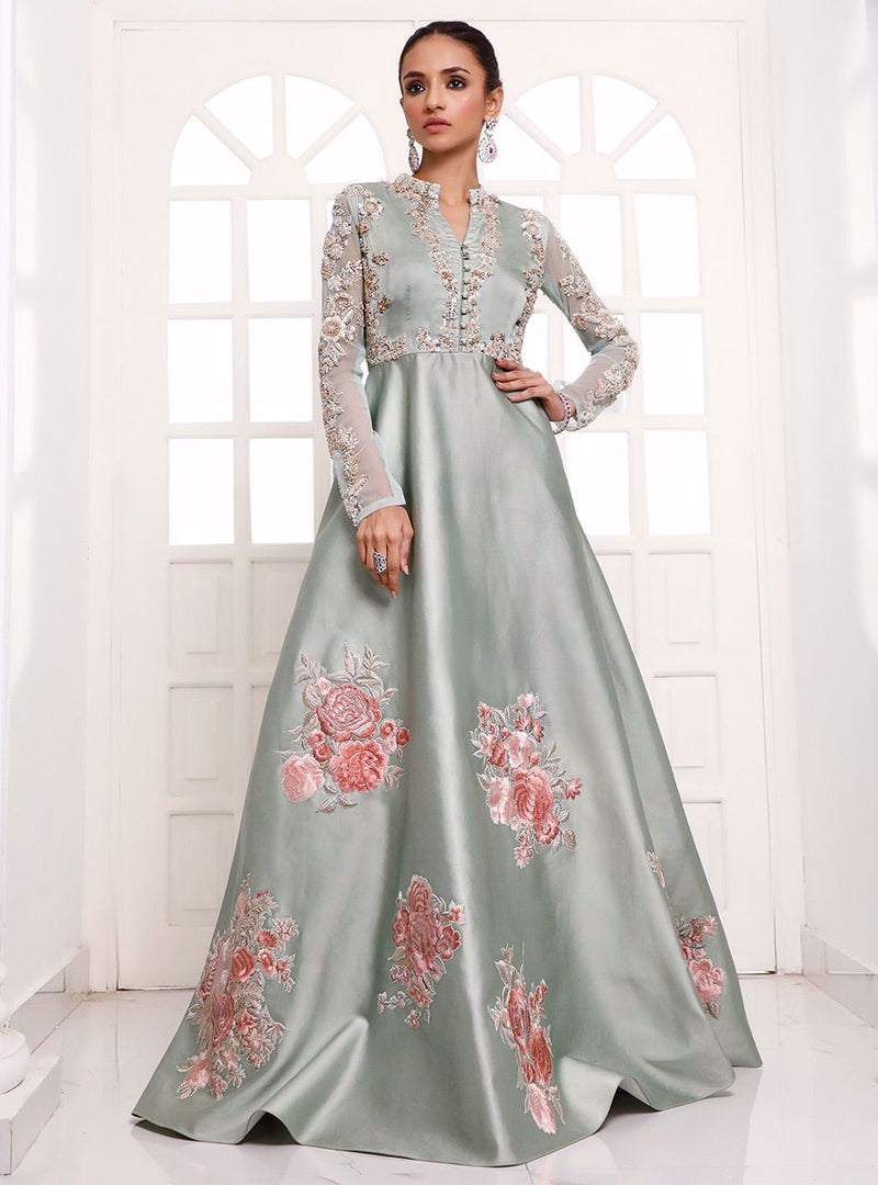 Zainab Chottani | Semi Formals | FROSTED ROSE by Zainab Chottani - Designer Dress - Type: Ladies Clothes - Available at Libayah - 100% Original