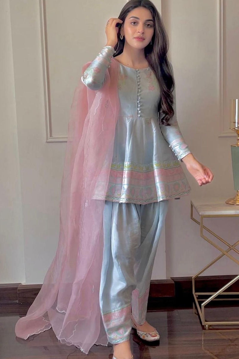 Ansab Jahangir | Luxury Silk Pret | LIANA by Ansab Jahangir - Designer Dress - Type: Ladies Clothes - Available at Libayah - 100% Original