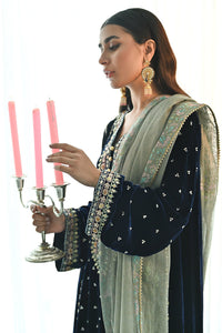 Ansab Jahangir | Bow Velvet Edit | ELSA by Ansab Jahangir - Designer Dress - Type: Ladies Clothes - Available at Libayah - 100% Original