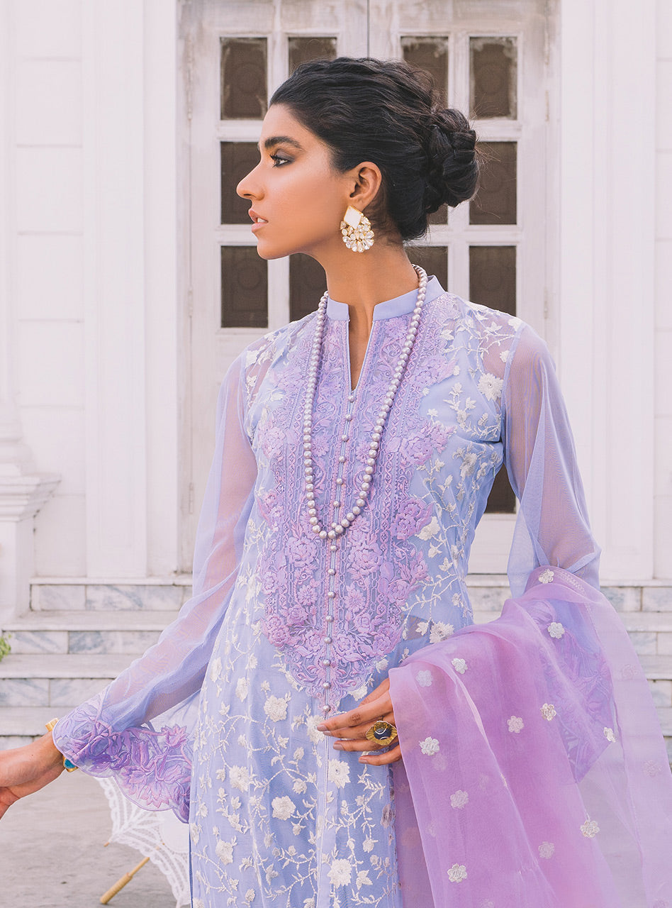 Zainab Chottani | Luxury Pret | PERIWINKLE PEARL by Zainab Chottani - Designer Dress - Type: Ladies Clothes - Available at Libayah - 100% Original