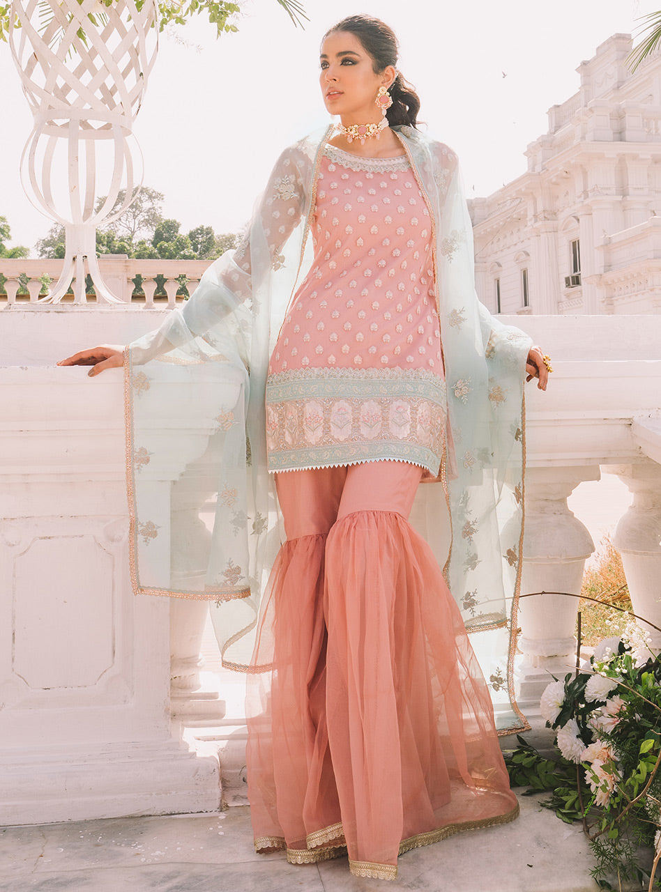 Zainab Chottani | Semi Formals | BLUSHING QUARTZ by Zainab Chottani - Designer Dress - Type: Ladies Clothes - Available at Libayah - 100% Original