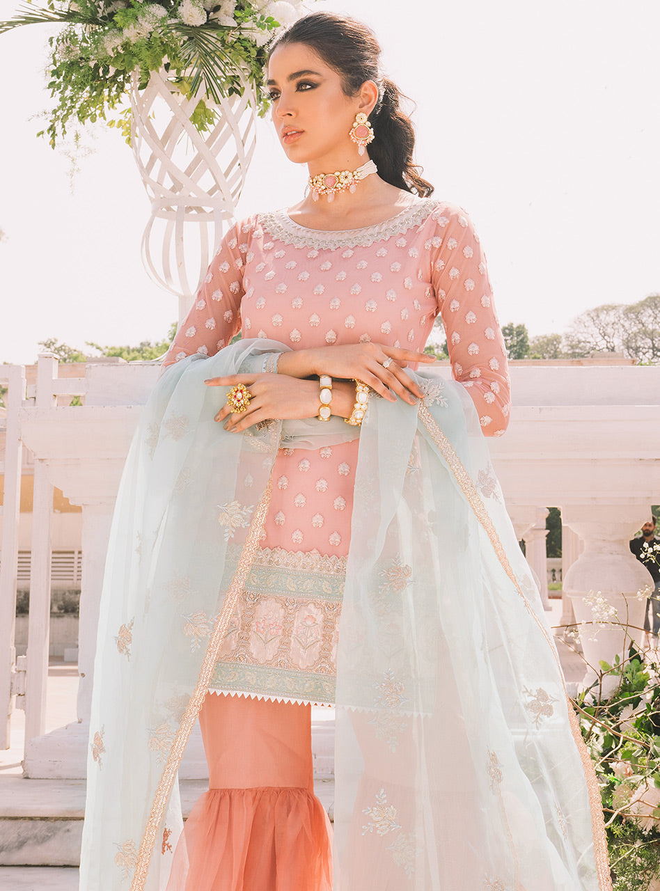 Zainab Chottani | Semi Formals | BLUSHING QUARTZ by Zainab Chottani - Designer Dress - Type: Ladies Clothes - Available at Libayah - 100% Original