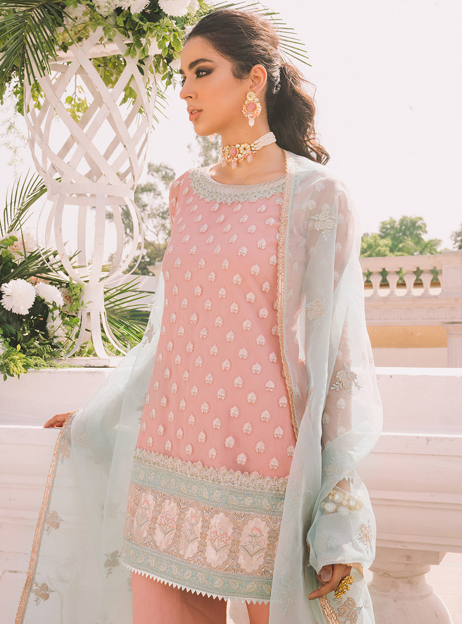 Zainab Chottani | Semi Formals | BLUSHING QUARTZ by Zainab Chottani - Designer Dress - Type: Ladies Clothes - Available at Libayah - 100% Original