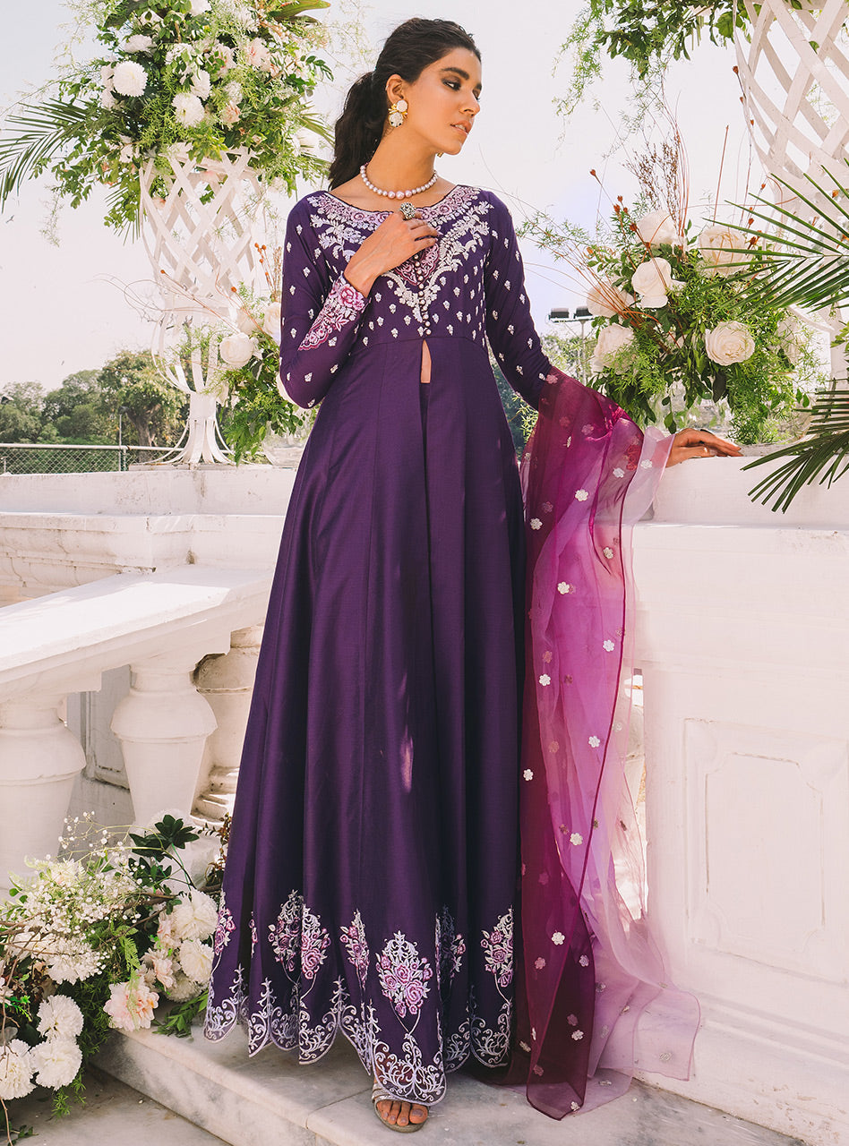 Zainab Chottani | Semi Formals | POWERFUL PURPLE by Zainab Chottani - Designer Dress - Type: Ladies Clothes - Available at Libayah - 100% Original